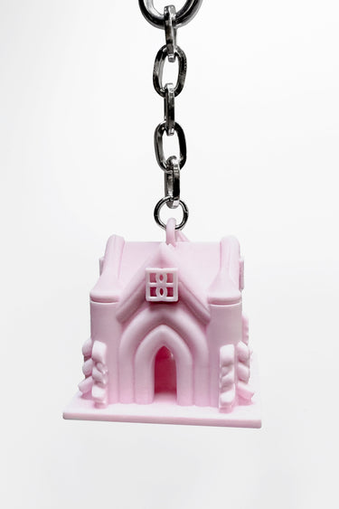 PINK CHAPEL KEYCHAIN
