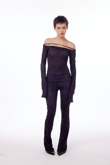 CROCCO SHOULDERLESS TOP