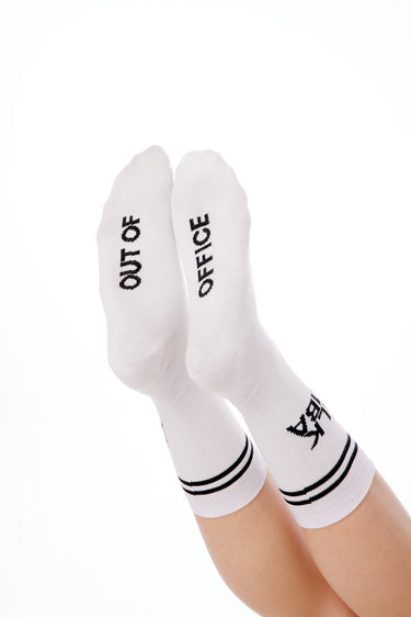 OUT OF OFFICE WHITE SOCKS