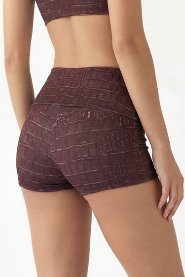 CROCCO BROWN HOT SHORTS